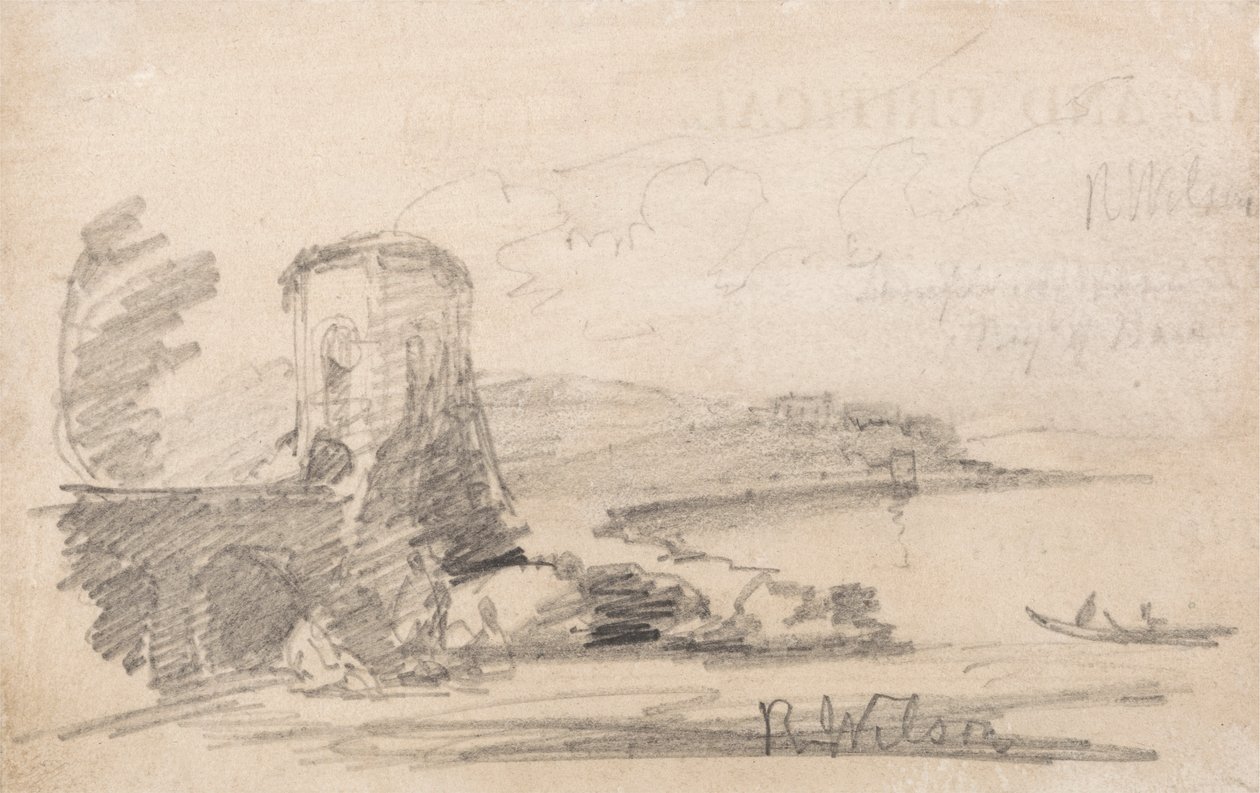 Most a věž, po Richardu Wilsonovi od John Sell Cotman
