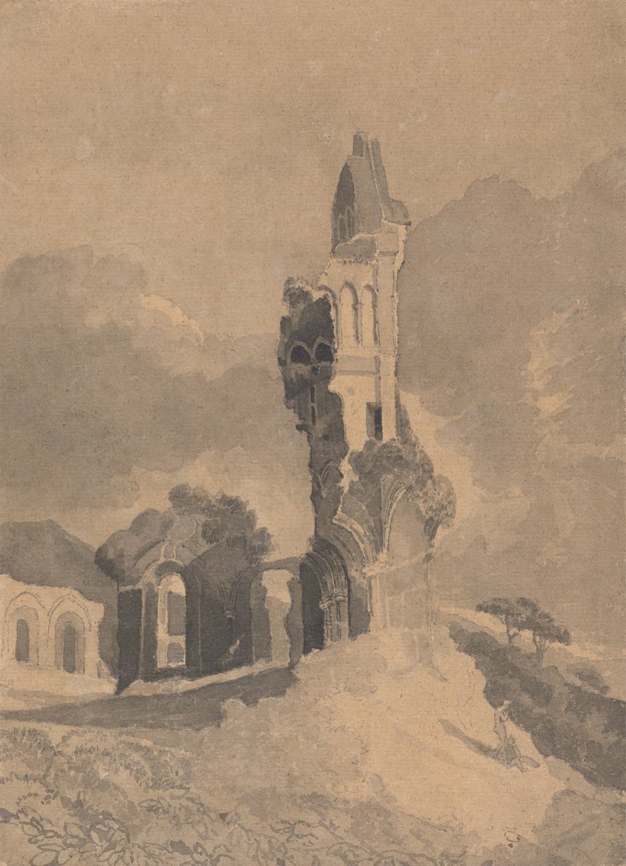 Opatství Byland, Yorkshire od John Sell Cotman