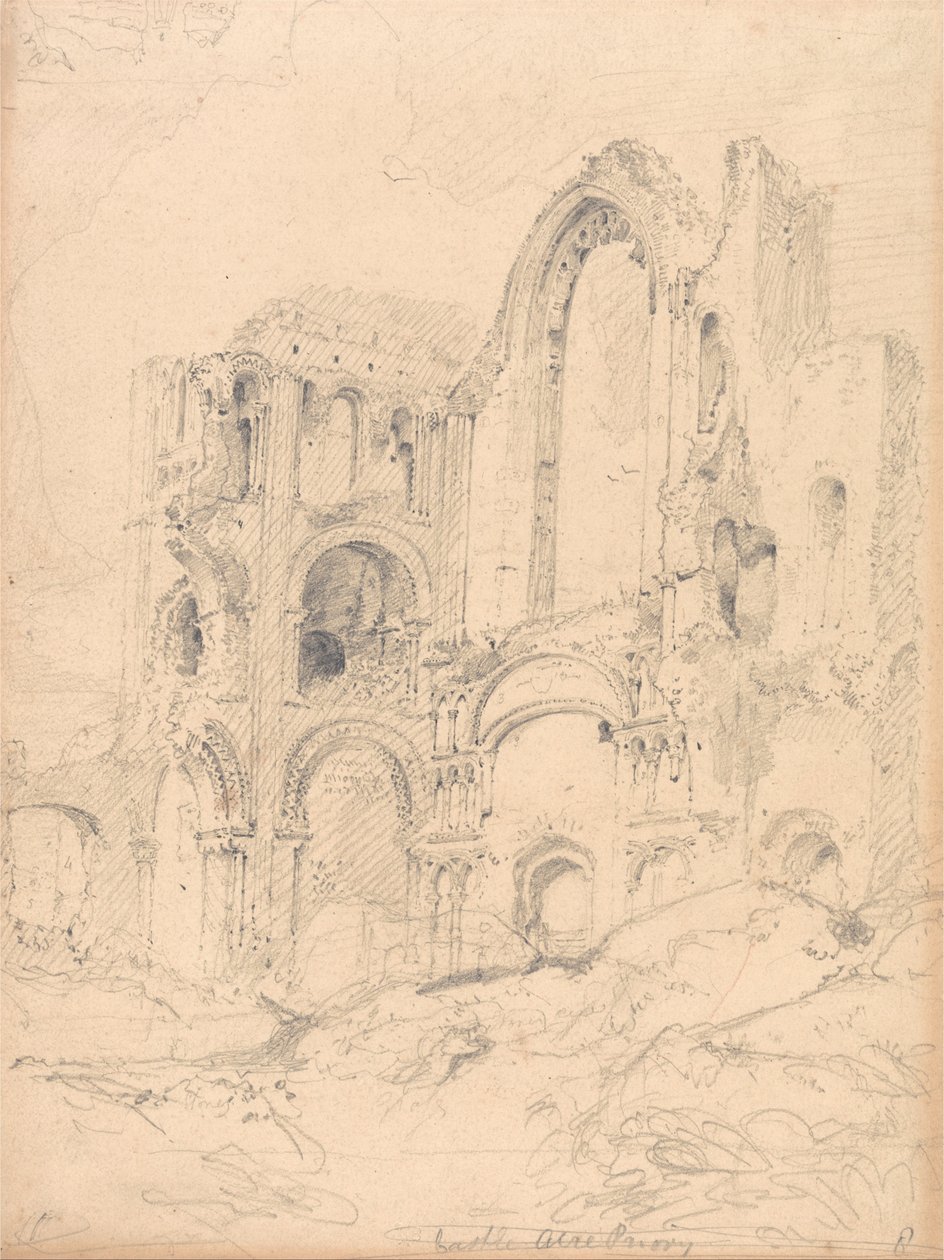 Převorství Castle Acre, Norfolk od John Sell Cotman