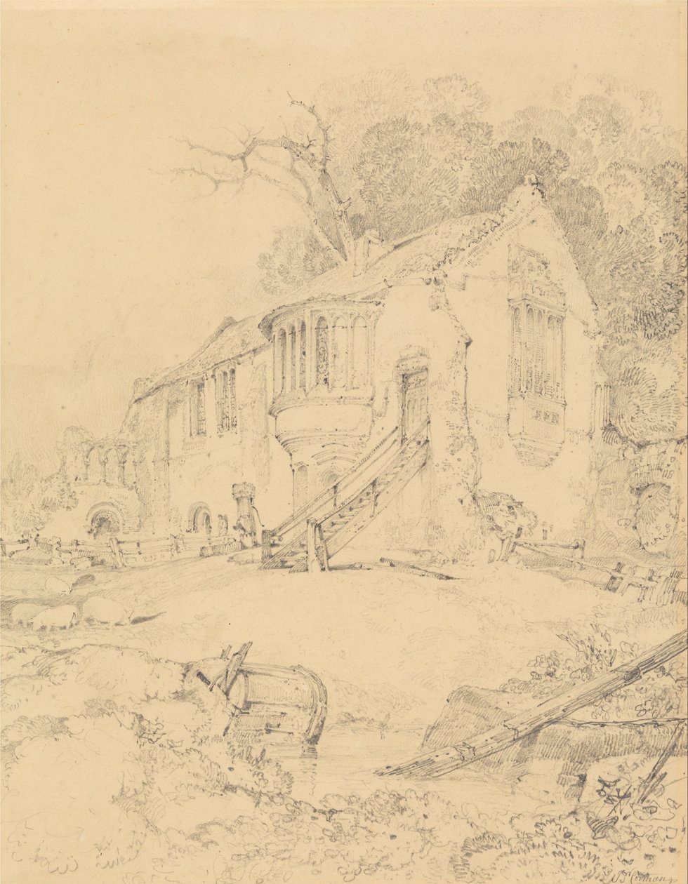 Převorství Castle Acre, Norfolk od John Sell Cotman