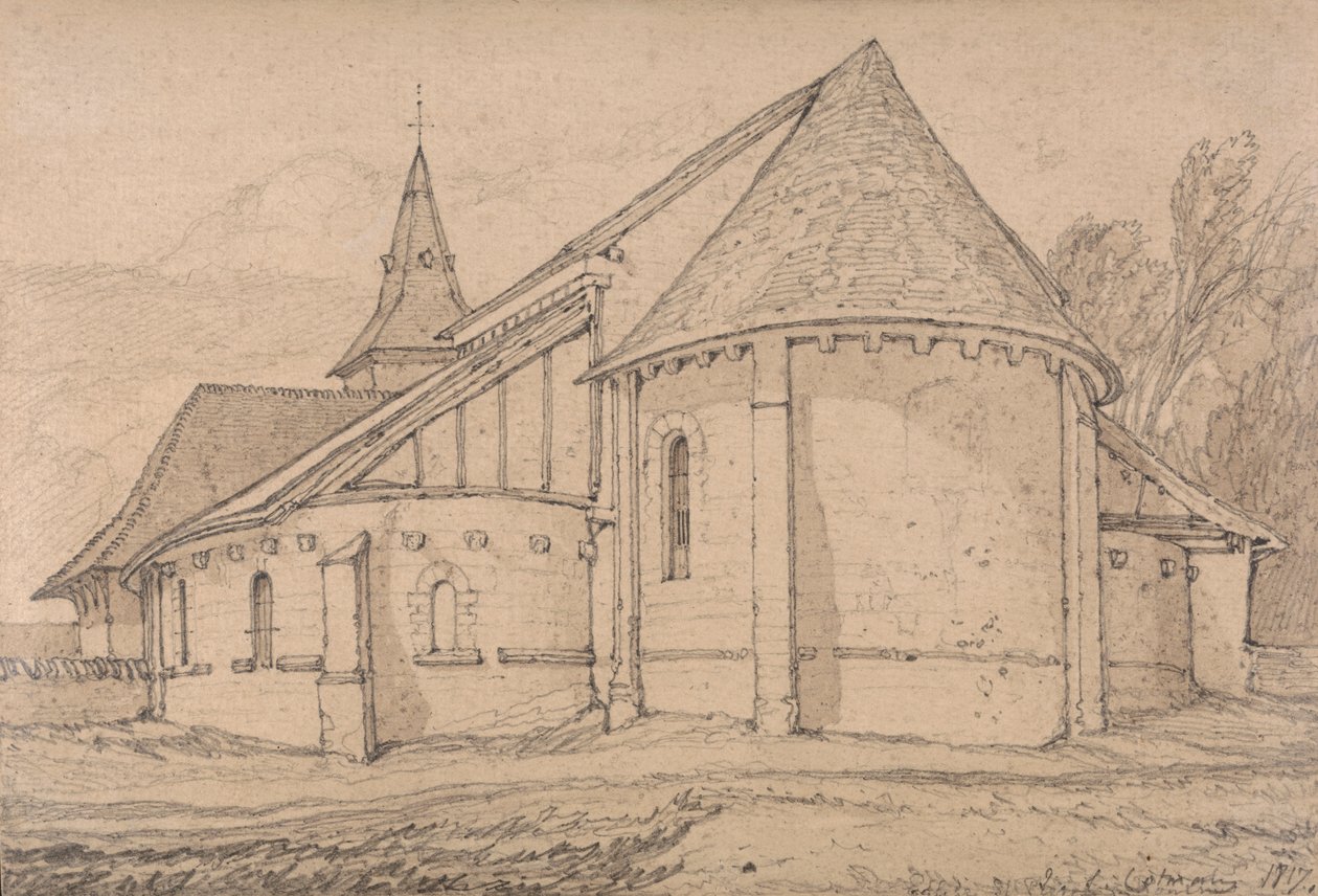 East End of the Abbey Church of St. Paul v Rouen, Normandie od John Sell Cotman