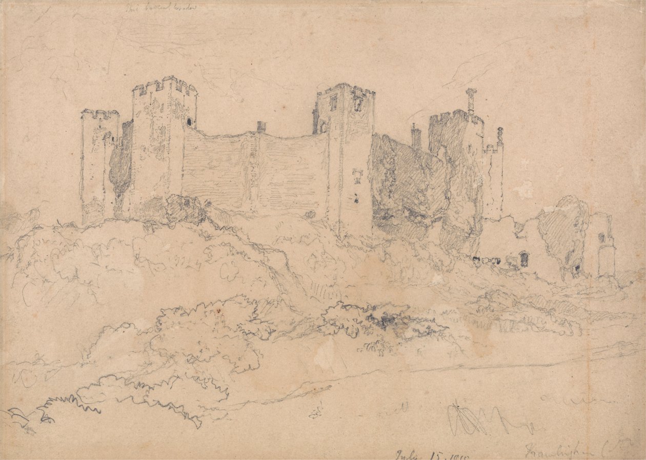 Hrad Framlingham, Suffolk od John Sell Cotman