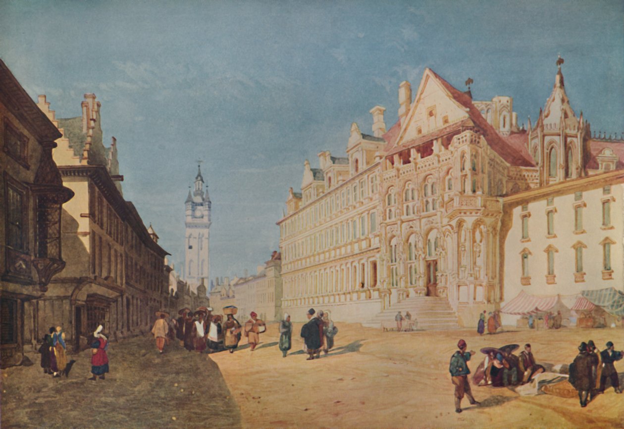 Hotel De Ville, Gent, 1923 od John Sell Cotman