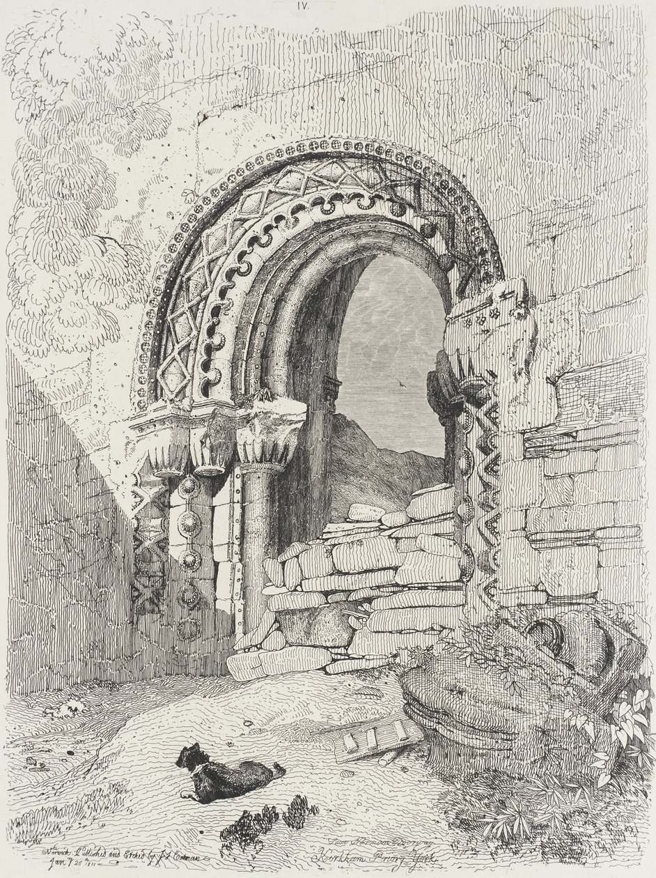 Převorství Kirkham, York od John Sell Cotman