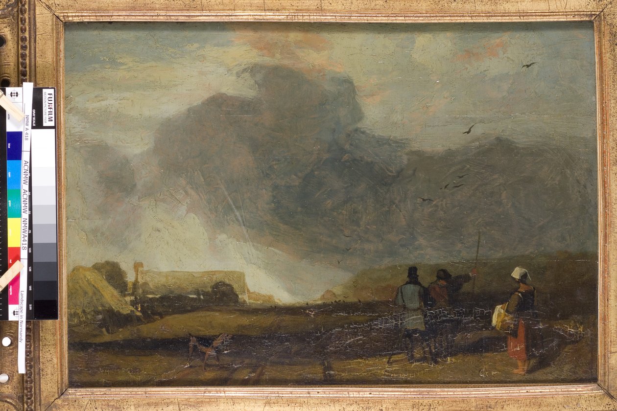 Krajina v Normandii (olej na plátně) od John Sell Cotman