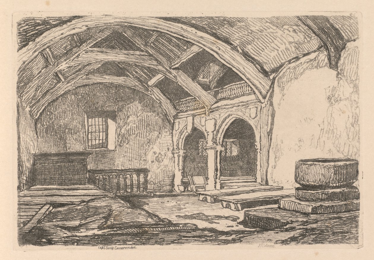 Liber Studiorum: Plate 42, Capel Carrig, Caernarvonshire, 1838 od John Sell Cotman