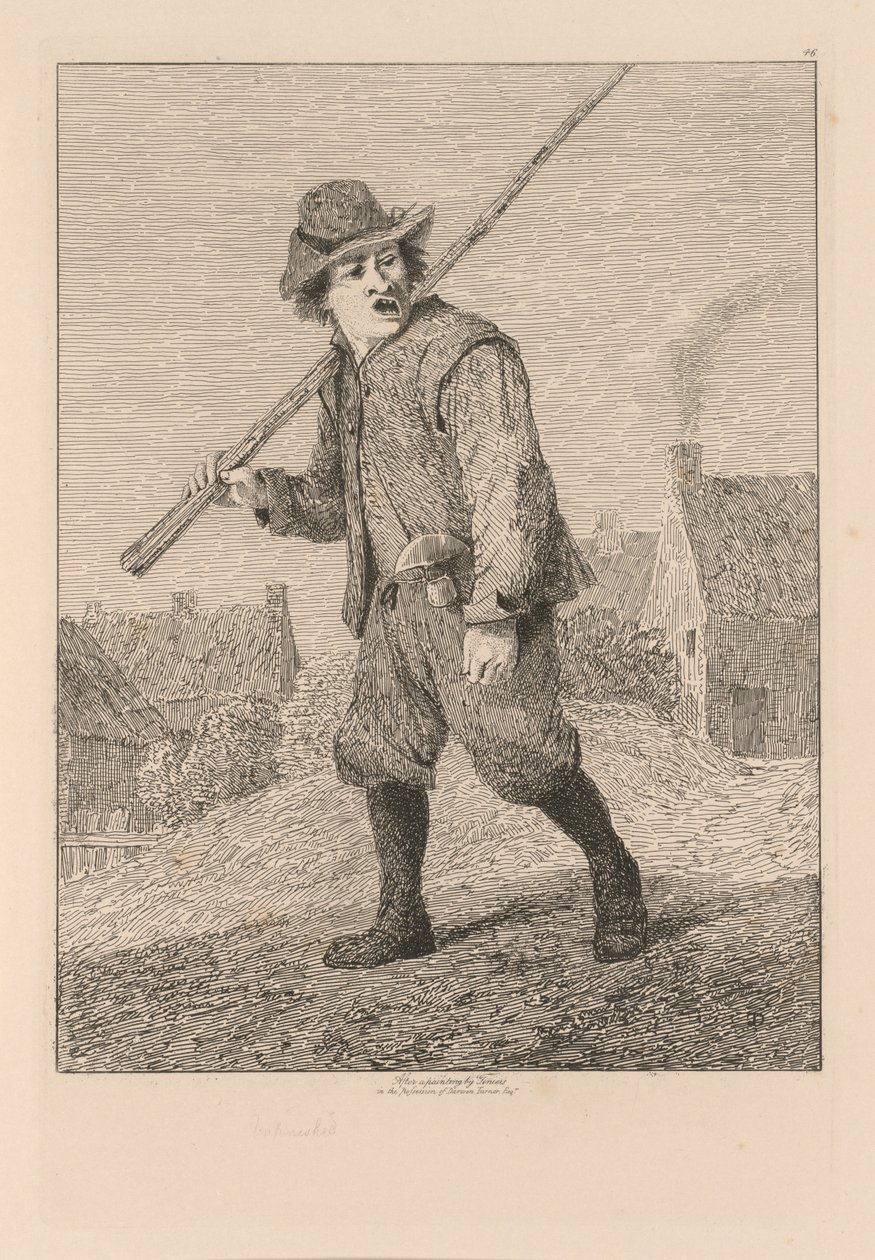 Liber Studiorum: Talíř 46, Skica podle Tenierse od John Sell Cotman