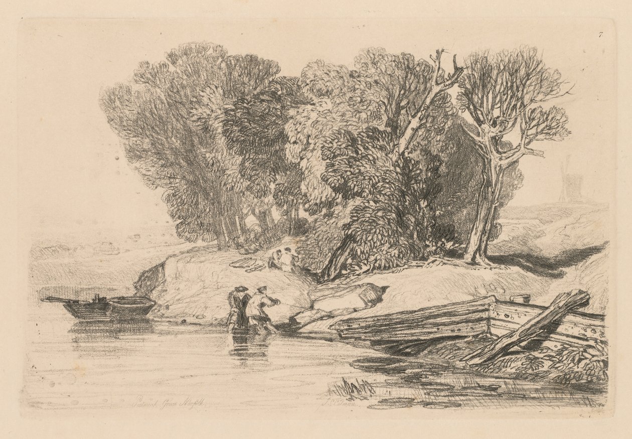 Liber Studiorum: Plate 7, Postwick Grove, Norfolk, 1838 od John Sell Cotman