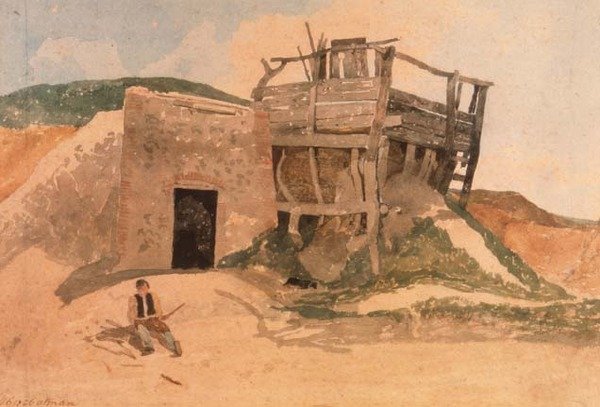 Vápenka poblíž Cromer, Norfolk od John Sell Cotman