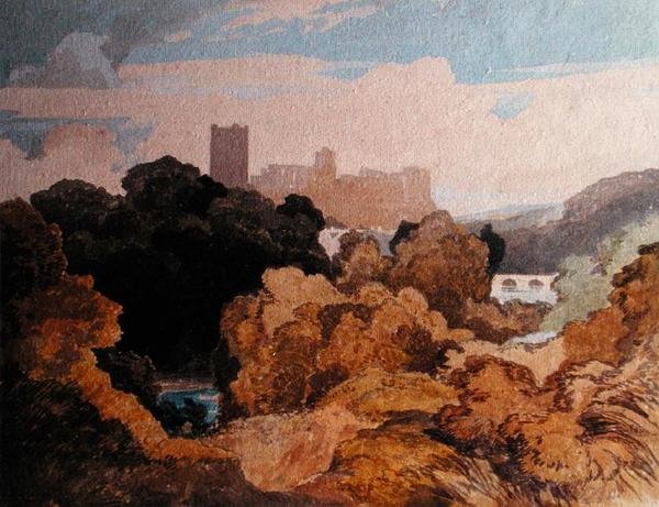 Richmond, Yorkshire (akvarel na papíře) od John Sell Cotman