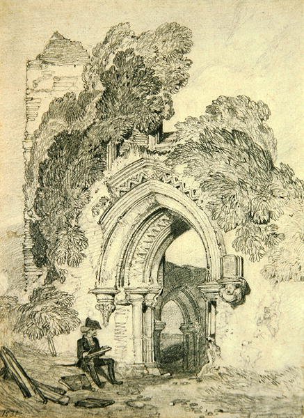 Románská zřícenina (tužka na papíře) od John Sell Cotman