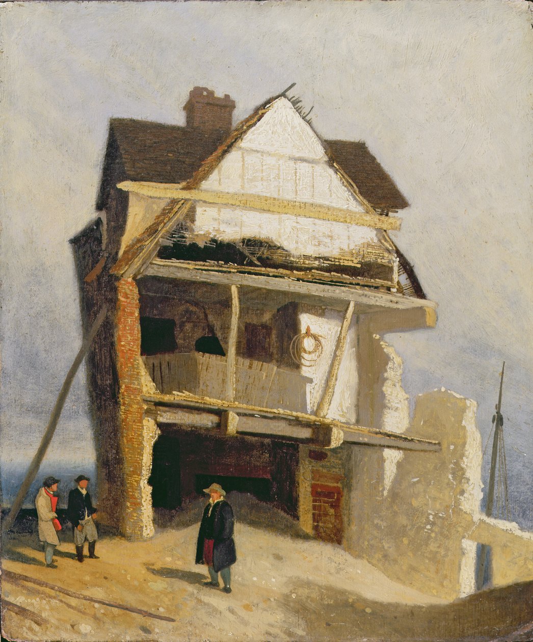 Ruined House, c.1807-10 (olej na desce namontované na panelu) od John Sell Cotman