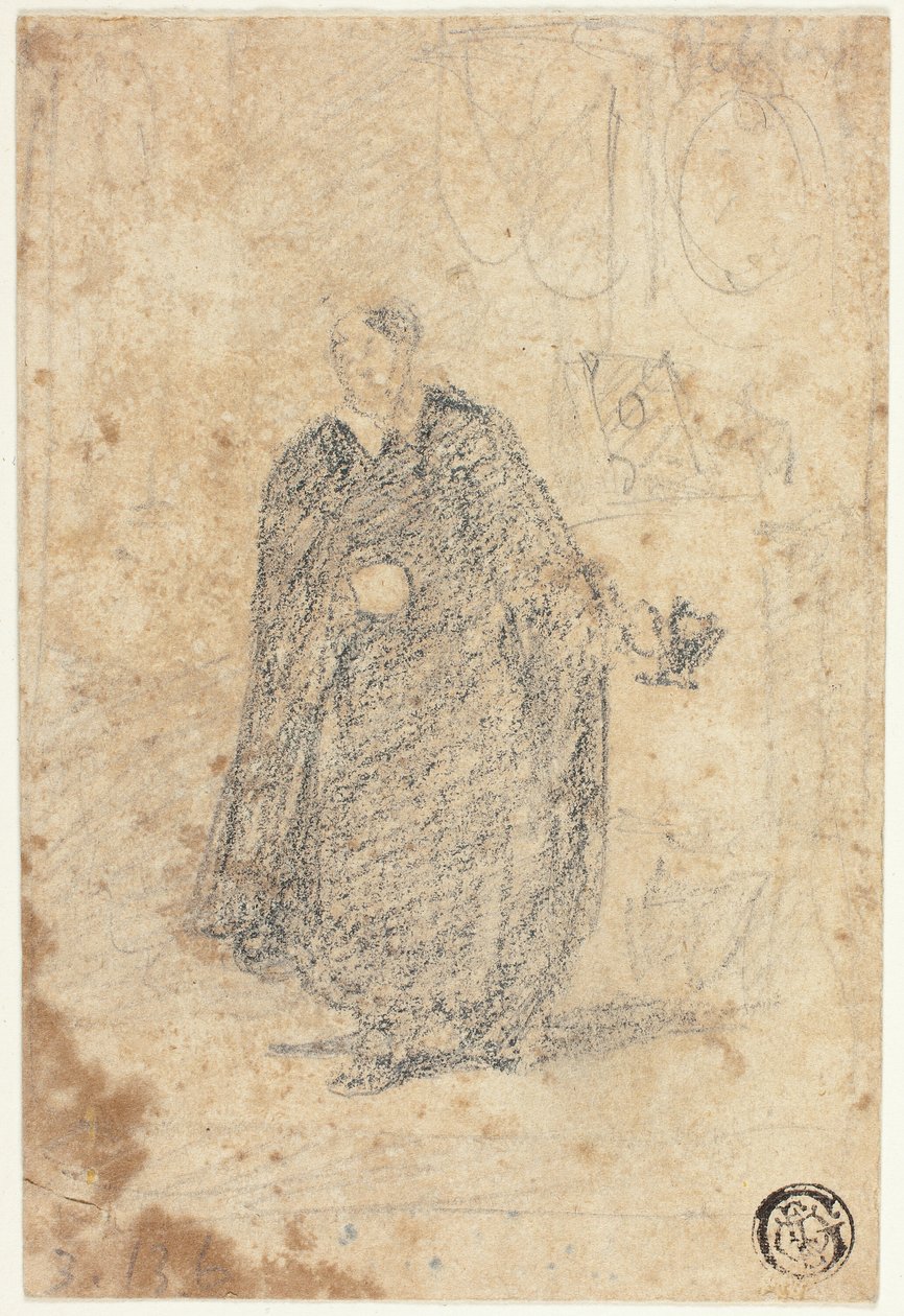 Náčrt stojícího herce od John Sell Cotman