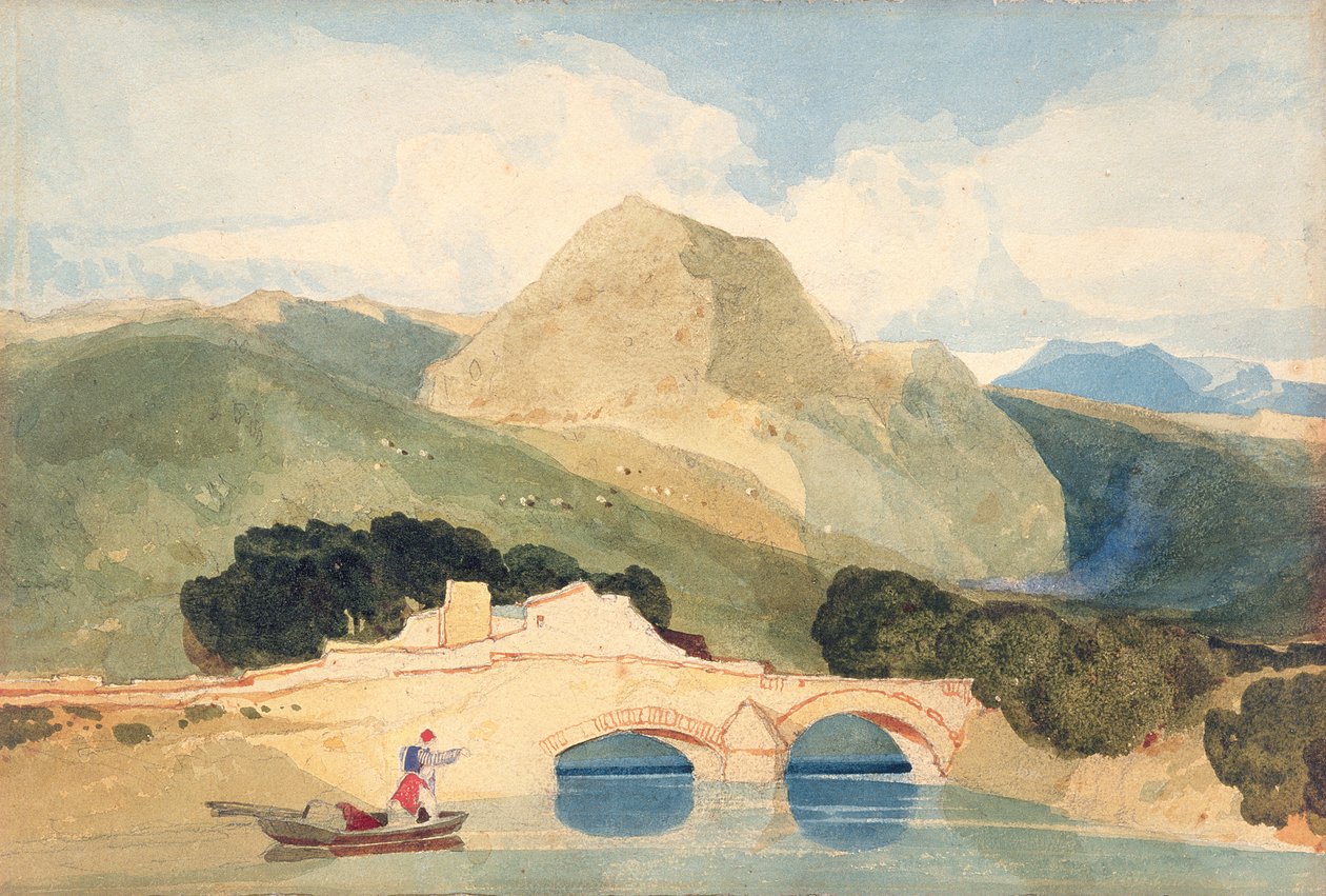 Tan-y-Bwlch (akvarel na papíře) od John Sell Cotman