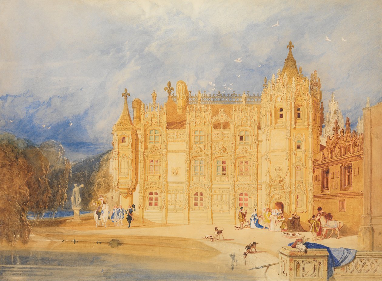 Abbatial House, Abbatial of St. Ouen, Rouen, 1824-31. od John Sell Cotman