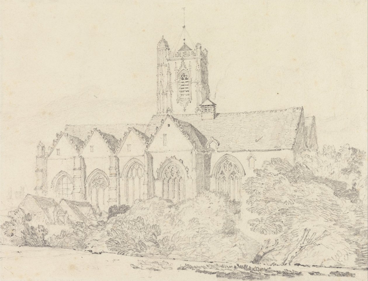 Kostel svatého Jana, Peronne (Somme) od John Sell Cotman