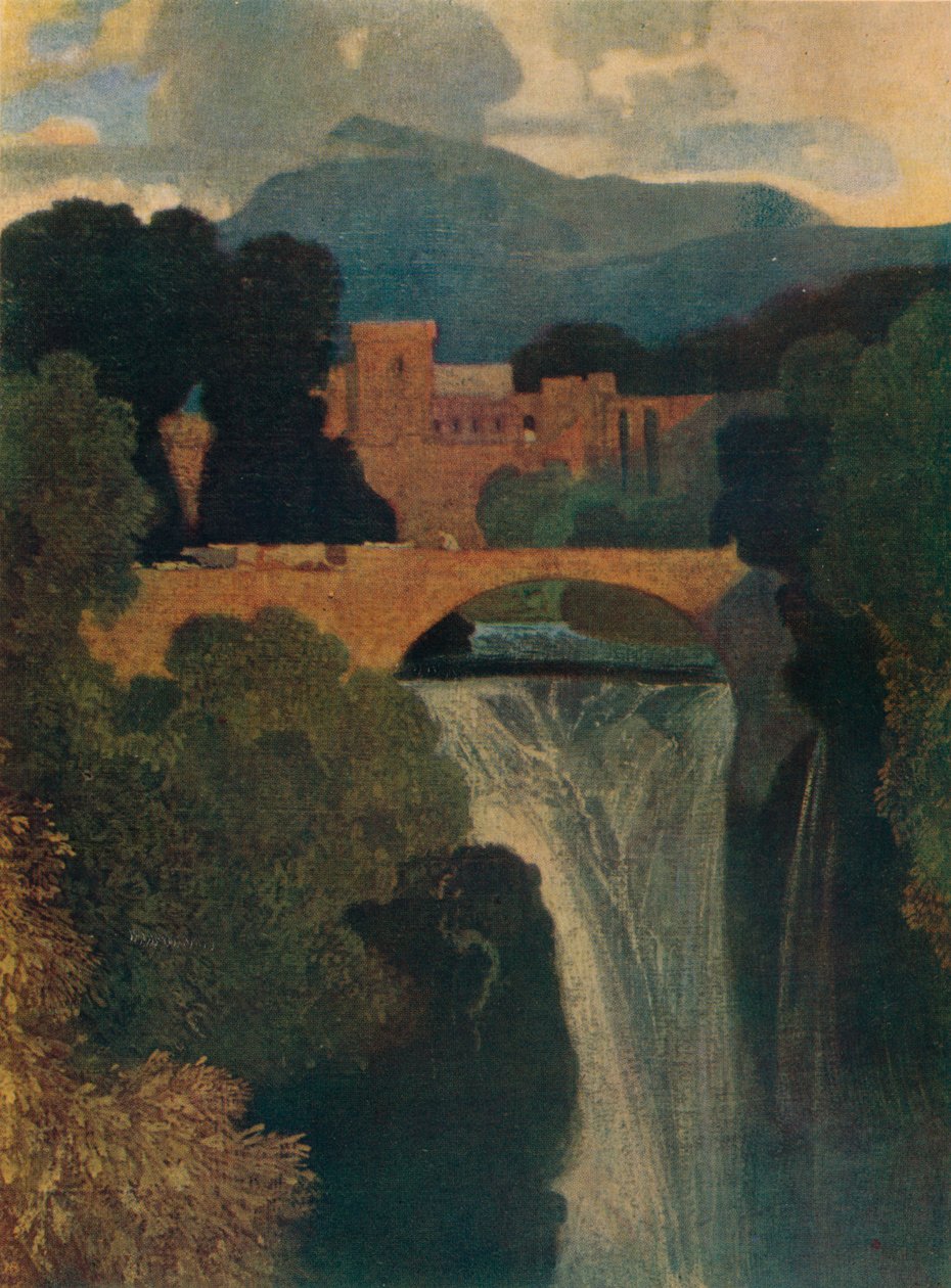 Vodopád, c1807, 1923 od John Sell Cotman