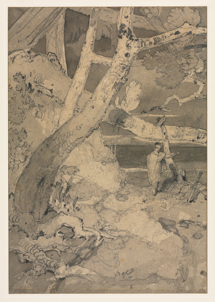 Cestovatel v lesní krajině, 1806. od John Sell Cotman