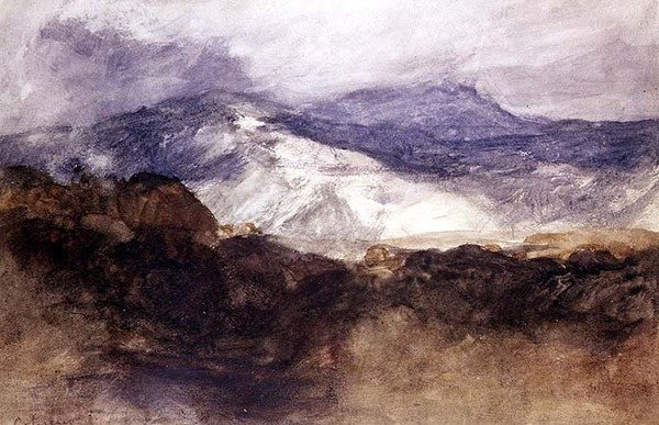 Velšské hory (akvarel na papíře) od John Sell Cotman