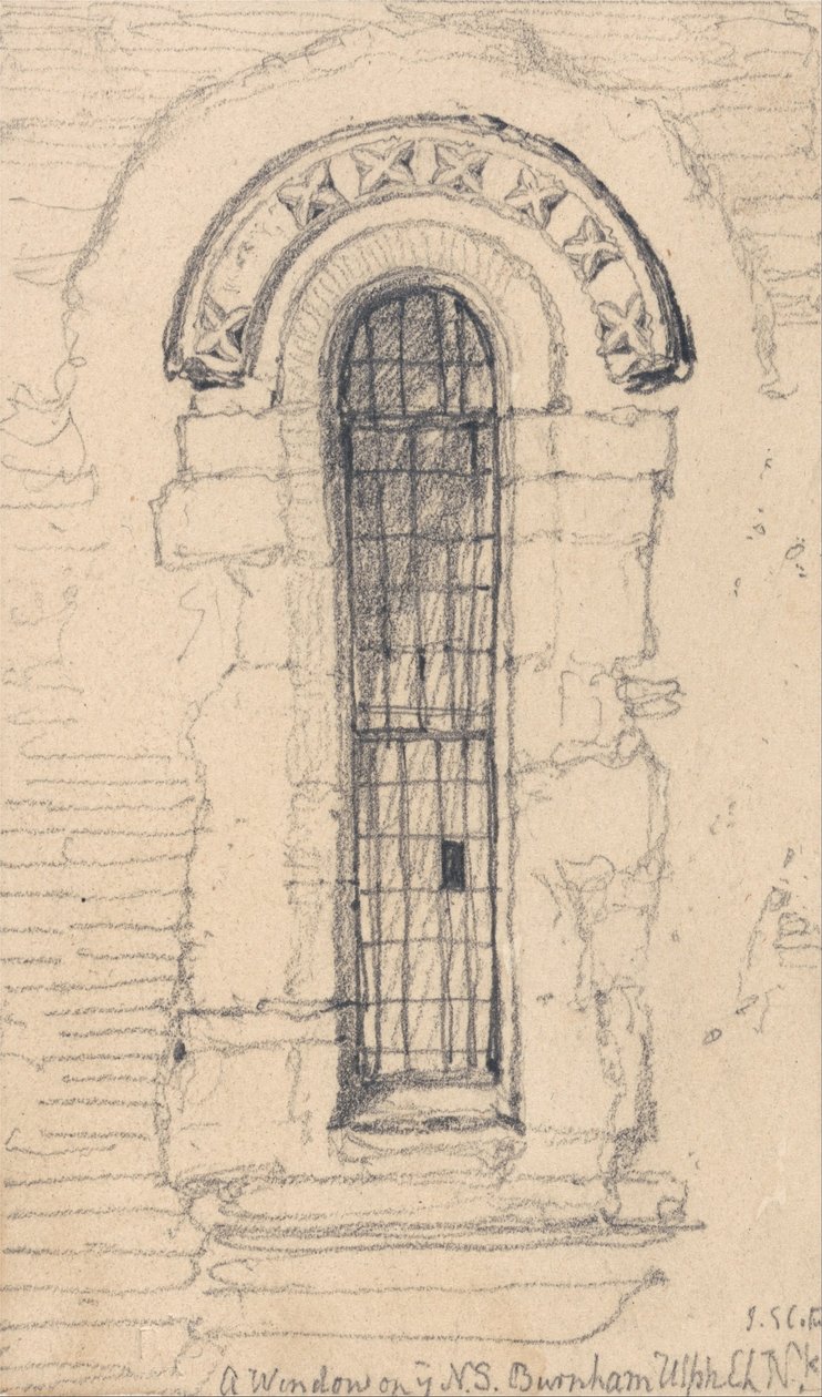 Okno na severní straně kostela Burnham Ulph, Norfolk od John Sell Cotman