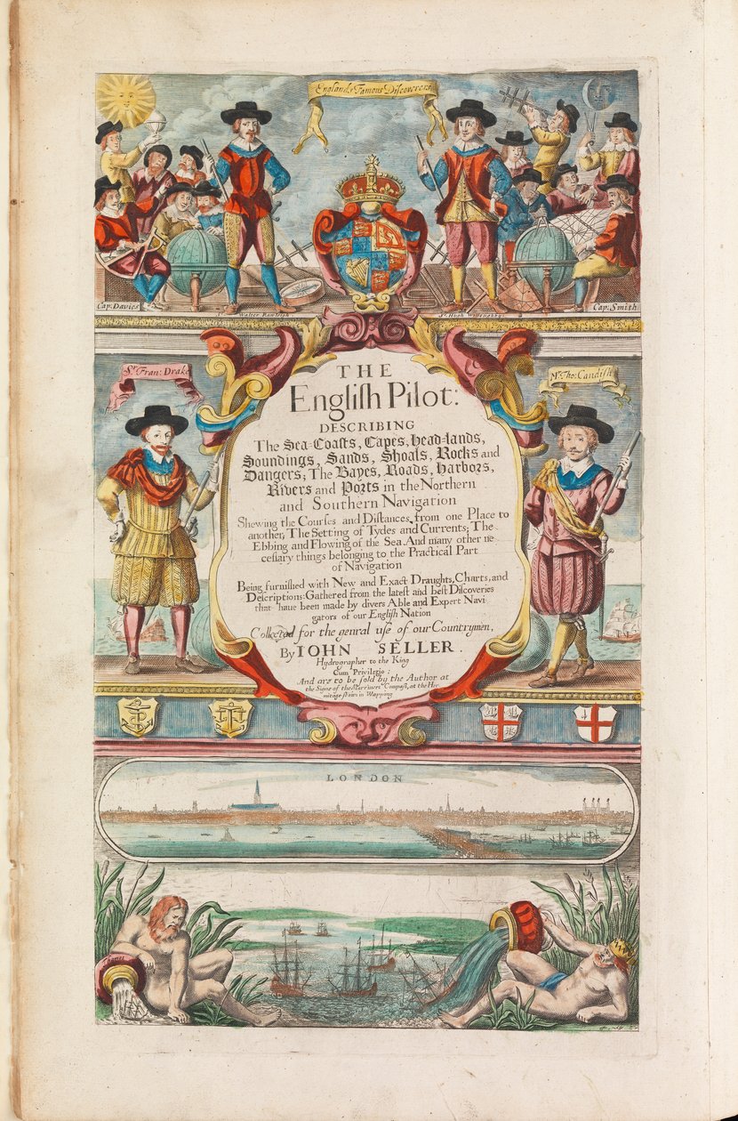 Anglický lodivod první kniha: popis severní plavby, cca 1671 (papír) od John Seller