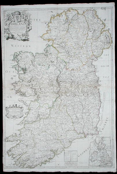 Mapa Irska od John Senex
