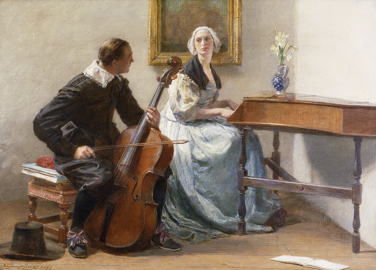 Neočekávaná otázka, 1922 od John Seymour Lucas
