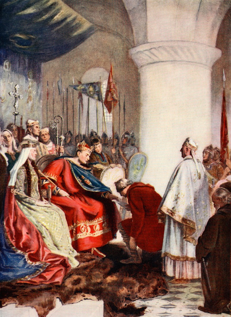William uděluje chartu City of London, ilustrace z 
