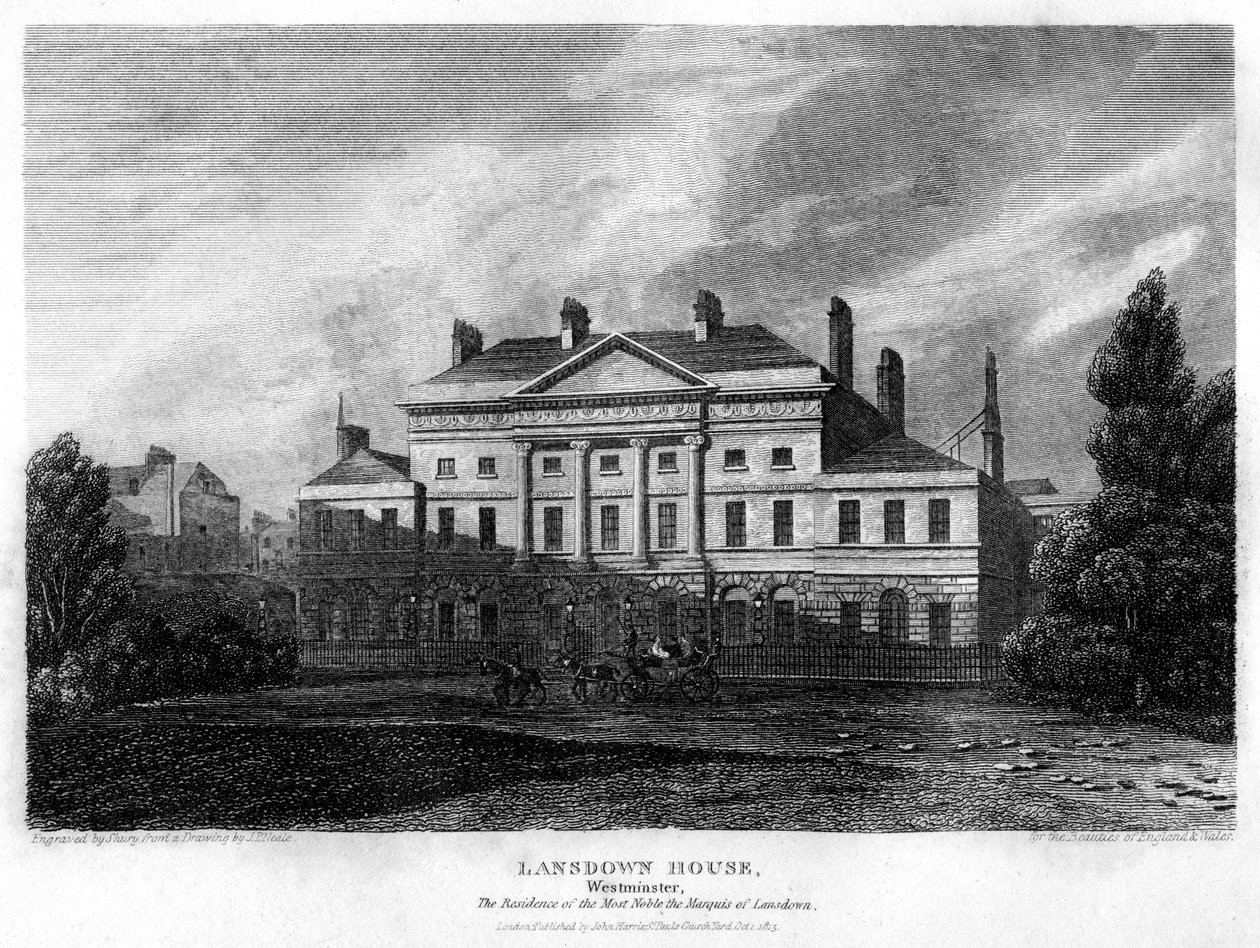 Lansdowne House, Westminster, Londýn, 1815. od John Shury