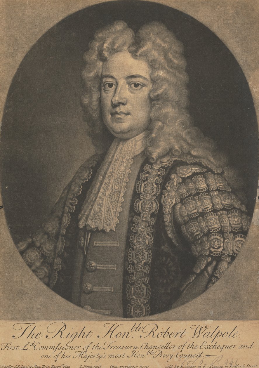 Sir Robert Walpole od John Simon