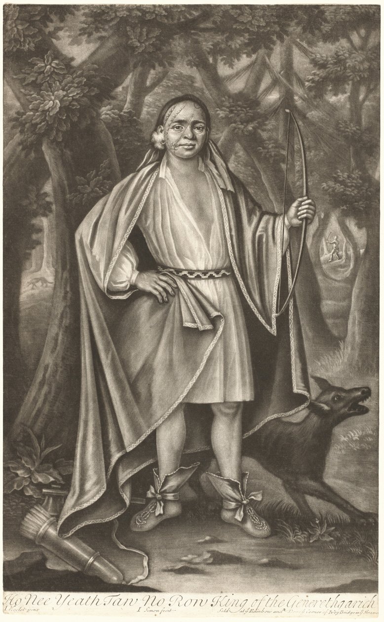 Ho Nee Yeath Taw No Row, král Generethgaricku od John Simon after John Verelst