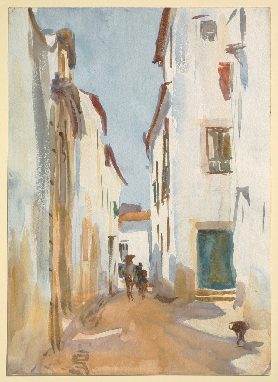 Pouliční scéna, Španělsko od John Singer Sargent