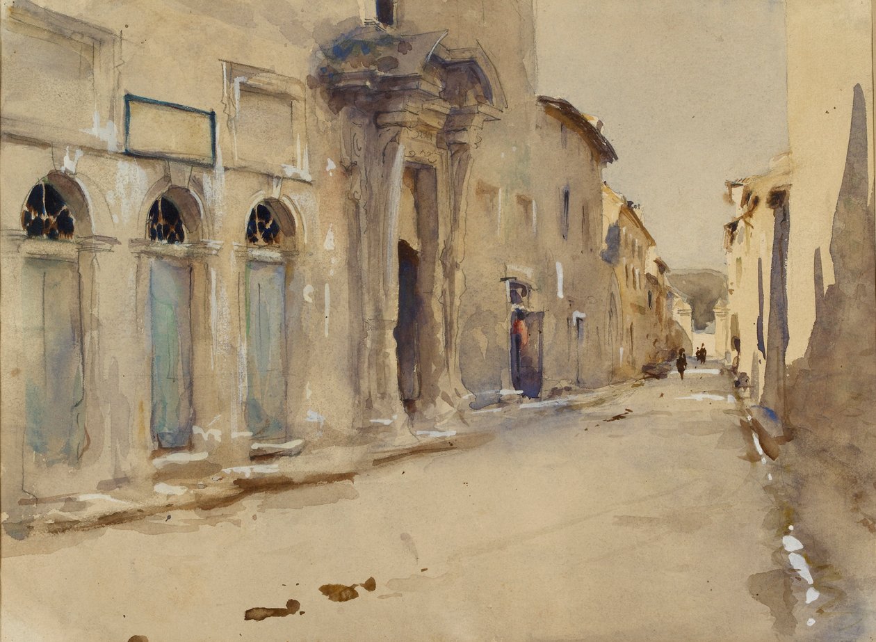 Ulice ve Španělsku, c1880 od John Singer Sargent