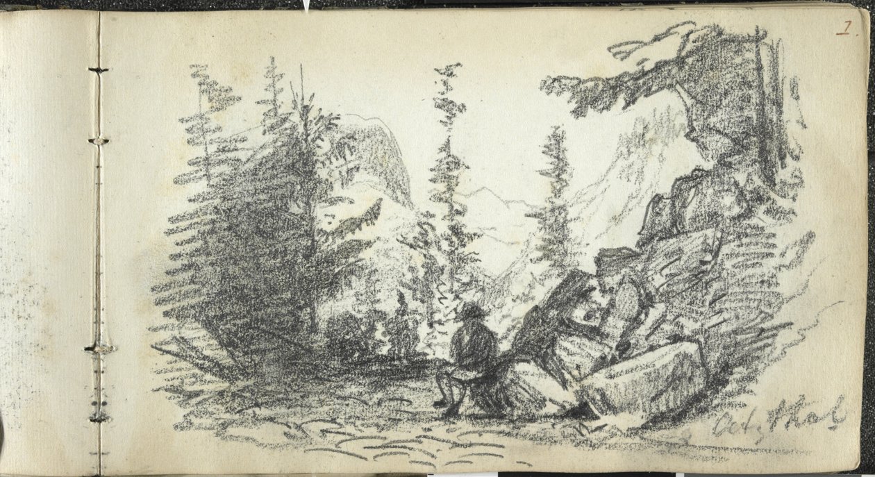 Alpská krajina, Oetztal, Rakousko od John Singer Sargent
