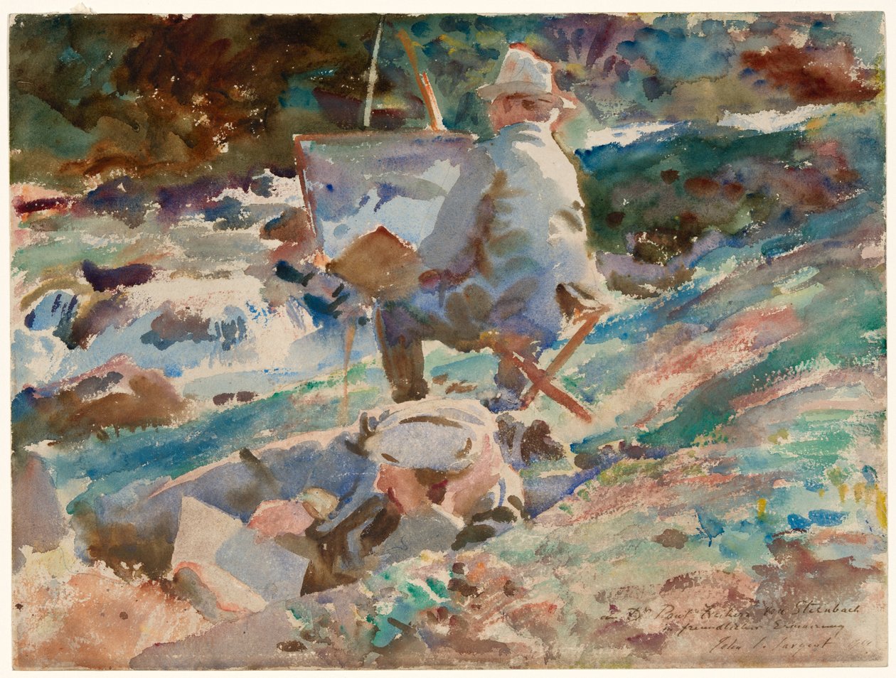 Umělec u svého stojanu od John Singer Sargent