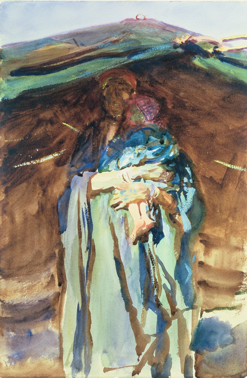 Beduínská matka (wc na papíře) od John Singer Sargent