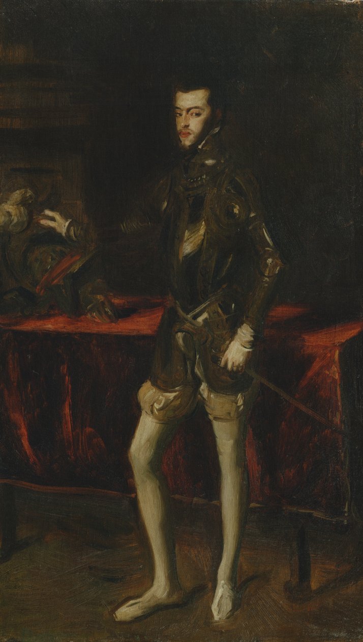 Kopie podle Tizianů Portrét Filipa II od John Singer Sargent