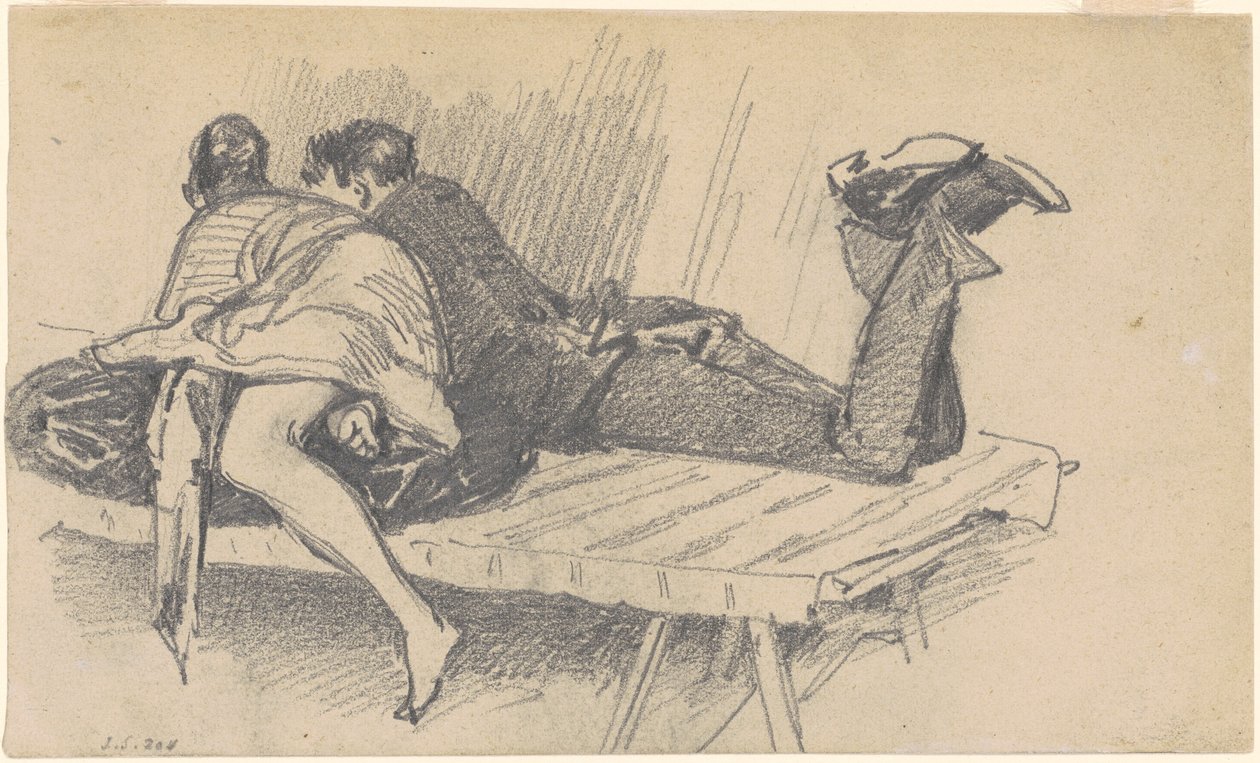 Pár na postýlce, c. 1874-1877. od John Singer Sargent