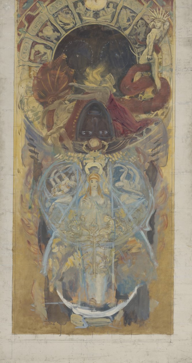 Design for Boston Public Library, 1890-4 od John Singer Sargent