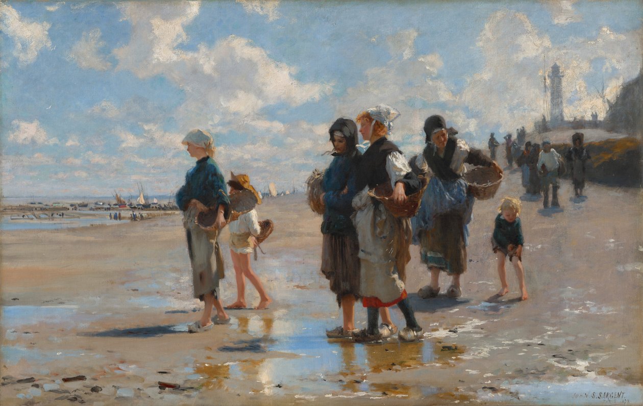 Na cestě za rybolovem od John Singer Sargent