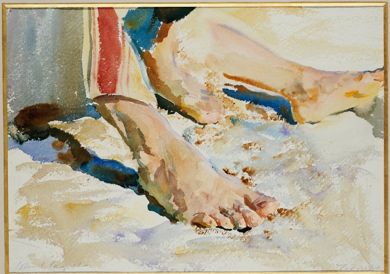 Nohy Araba, Tiberias od John Singer Sargent