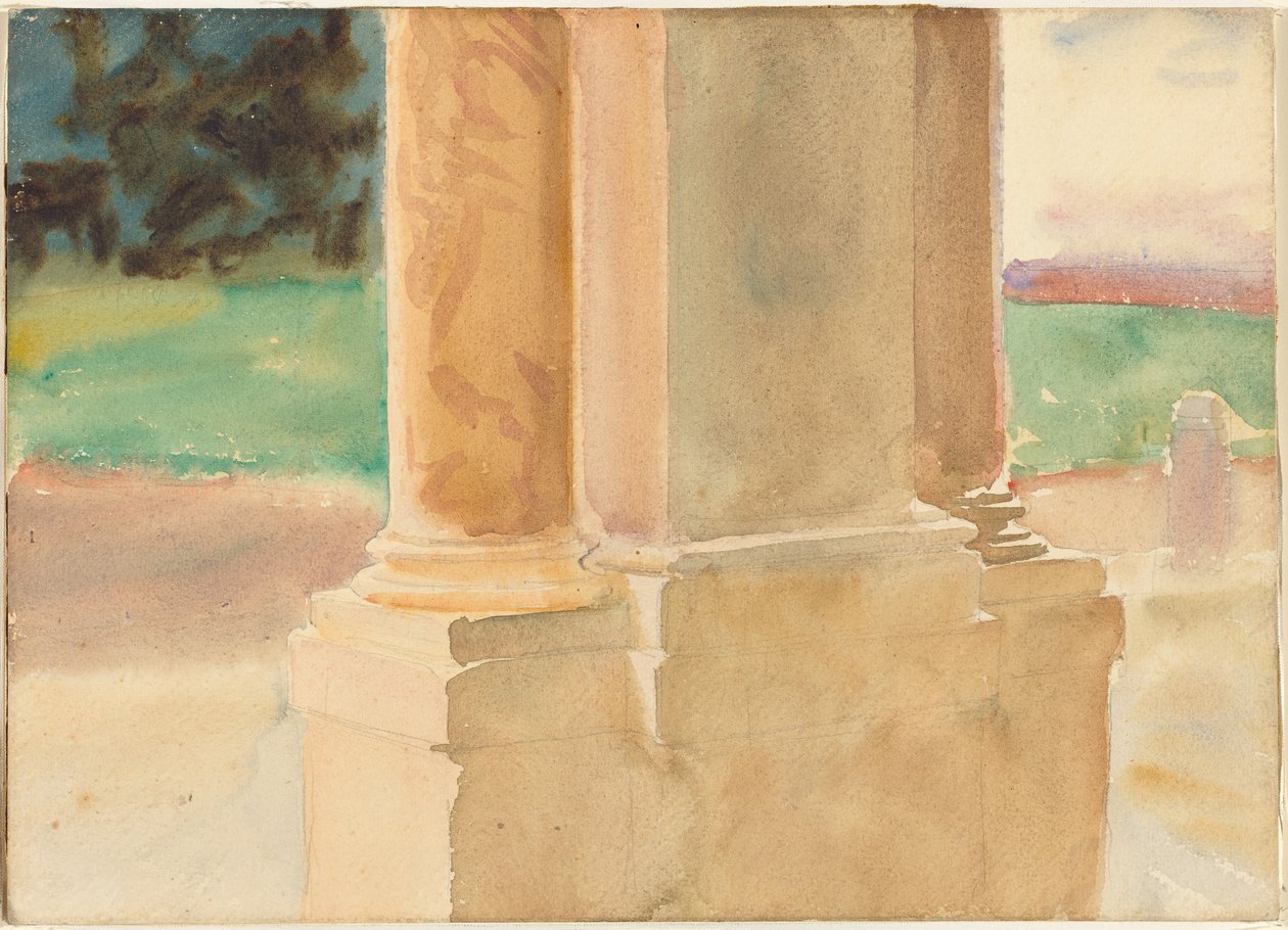 Frascati, architektonická studie od John Singer Sargent