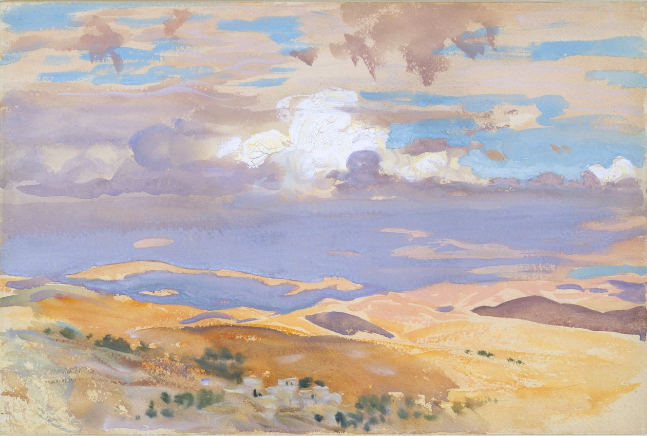 Z Jeruzaléma, 1905-06 (wc, kvaš a grafit na špinavě bílém tkaném papíře) od John Singer Sargent