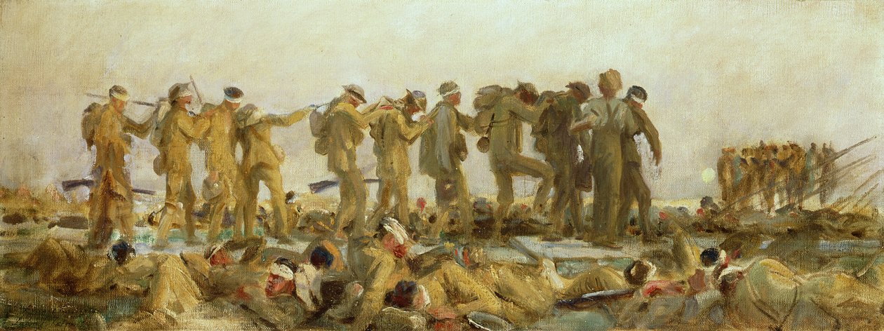 Gassed, ropná studie, 1918-19 od John Singer Sargent