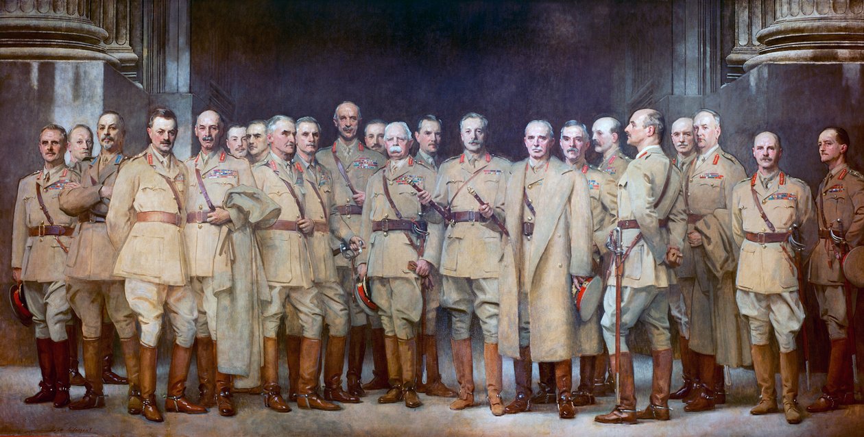 Generálové 1. světové války od John Singer Sargent