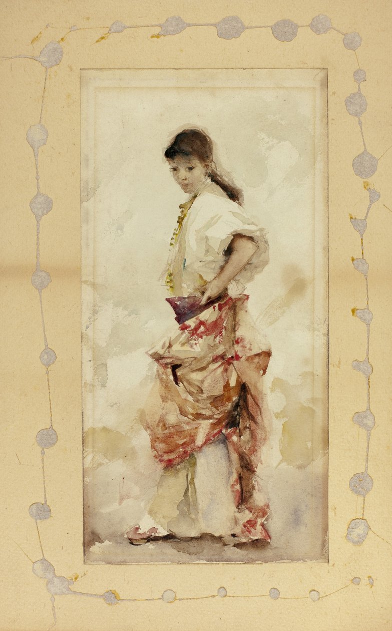 Dívka ve španělském kostýmu, před rokem 1880 od John Singer Sargent