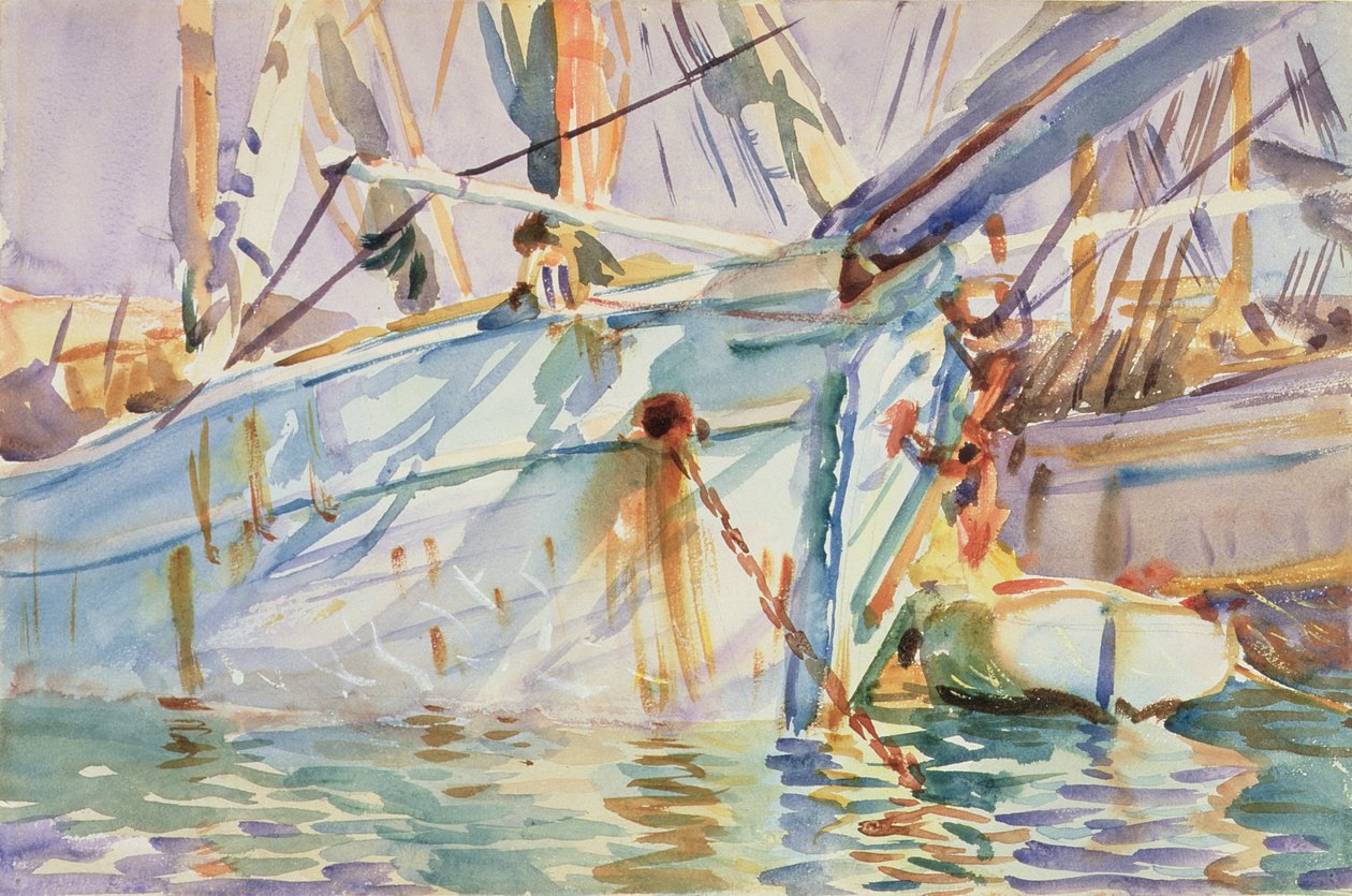 V levantském přístavu (wc na papíře) od John Singer Sargent