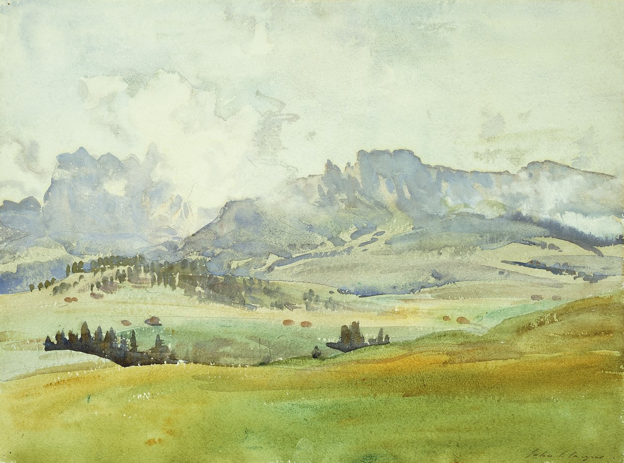 V Dolomitech, 1914 od John Singer Sargent