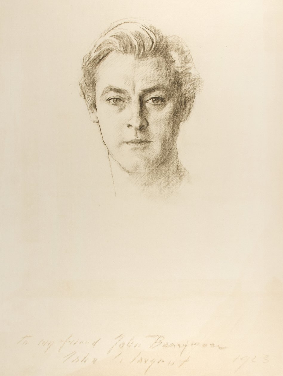 John Barrymore, 1923 (pastel na papíře) od John Singer Sargent