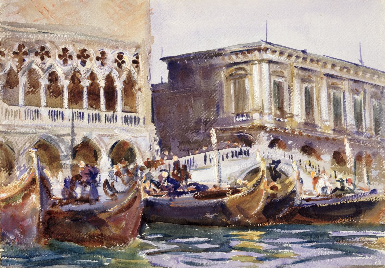 La Riva, kolem roku 1904 (toaleta na papíře) od John Singer Sargent